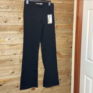 New! Betabrand Dress Pant Yoga Pants Boot-Cut Classic black Size small long